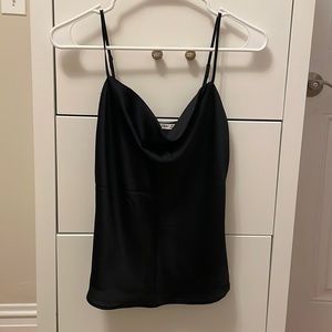 Abercrombie cowl-neck satin tank